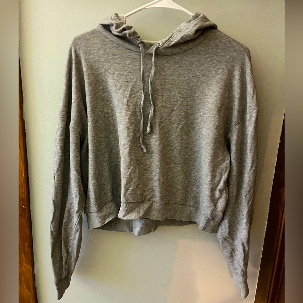 Cropped Grey Hoodie